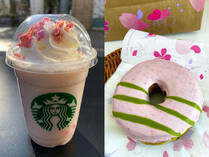 スターバックスのSAKURAドリンク『さくら 咲くサク フラペチーノ』と『さくらと抹茶のドーナツ』実食レポート！
