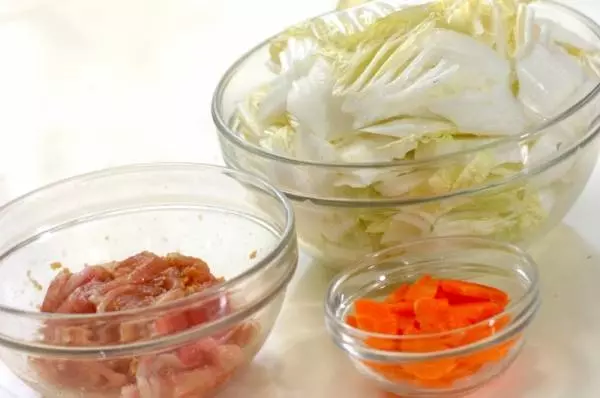 和風あんかけ丼の下準備1