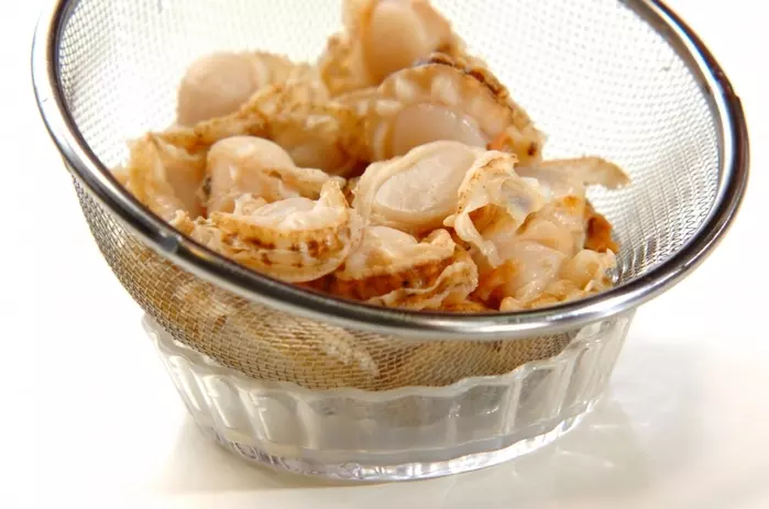 ごはんのお供に!ホタテの佃煮の下準備1