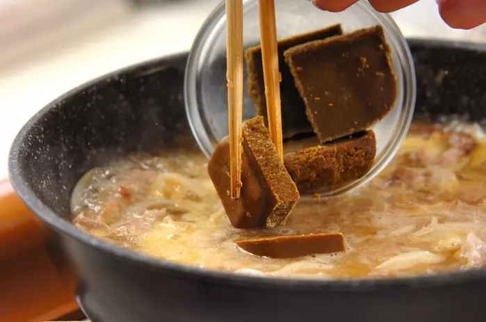 豚肉とホウレン草のカレーの作り方2