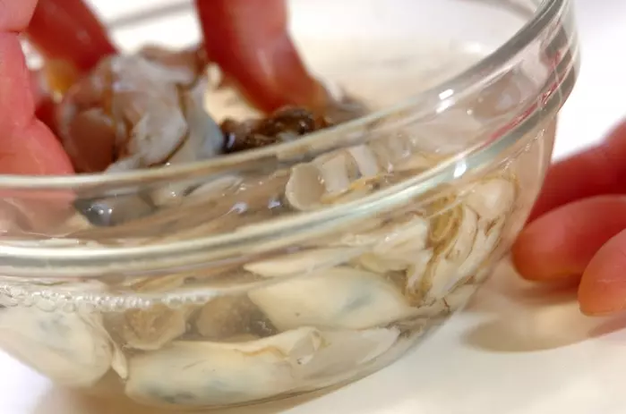 カキのジョンの下準備1