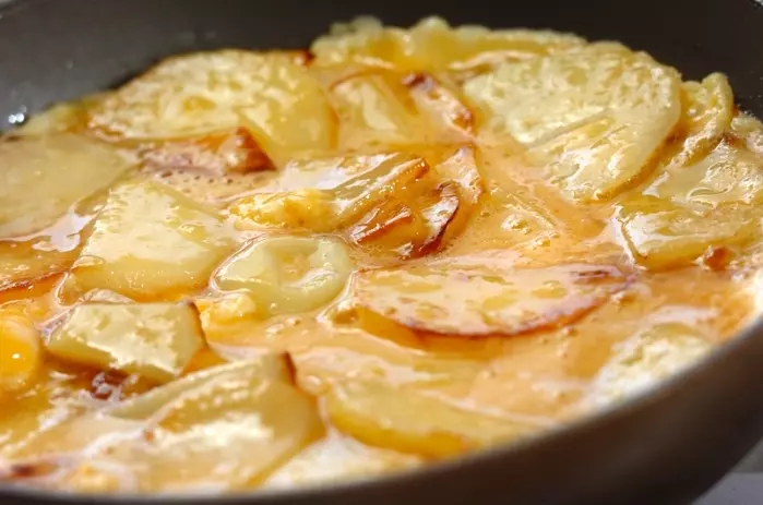 ジャガイモ入り卵焼きの作り方2