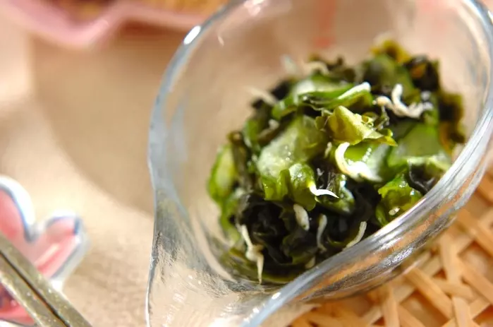 塩もみキュウリの甘酢和え