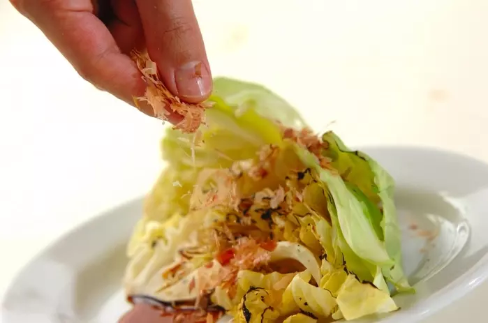 シンプル焼き春キャベツの作り方2