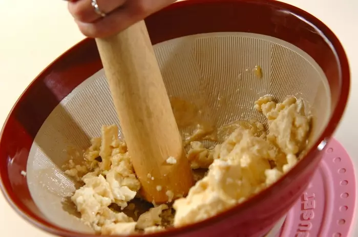 春菊とホウレン草の白和えの作り方2