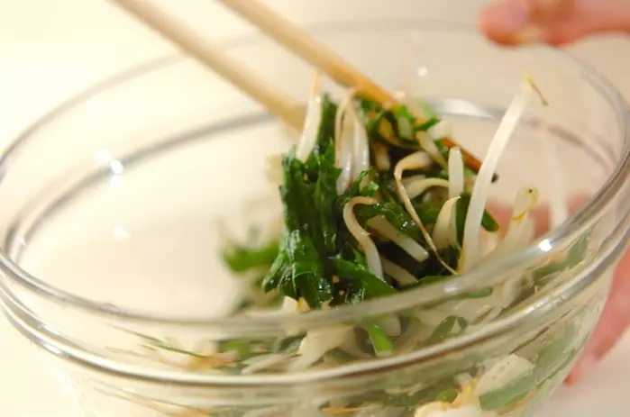 モヤシの中華和えの作り方3