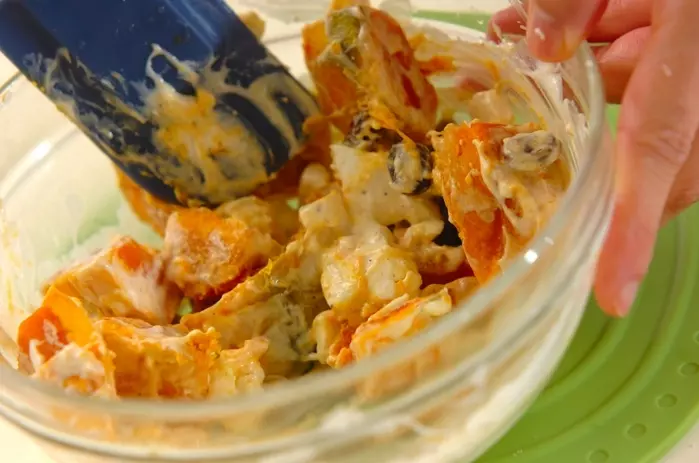 クリーミーカボチャのサラダの作り方2