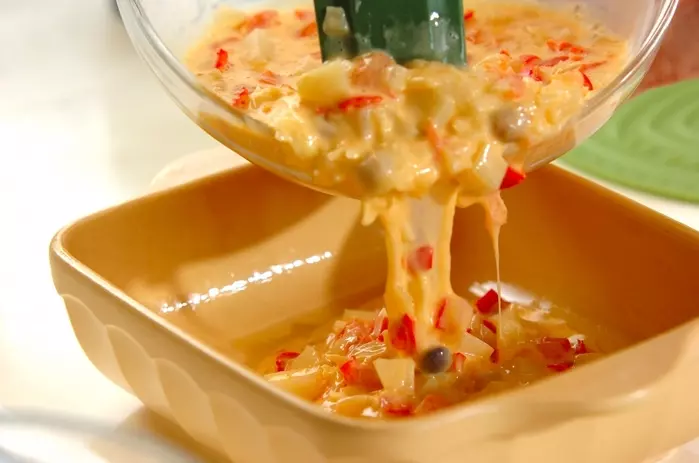 たっぷり野菜のオムレツの作り方3