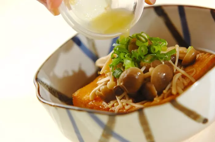 厚揚げのキノコだしがけの作り方3