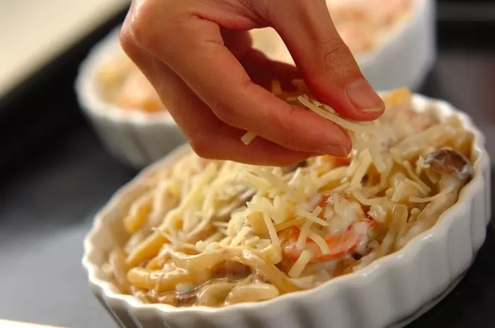 エビ入りマカロニグラタンの作り方6