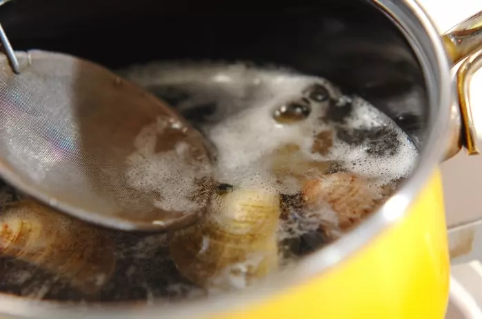 ハマグリ入りにゅうめんの作り方1