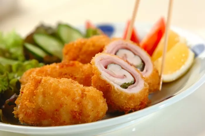 ささ身のいろいろロールフライの作り方3