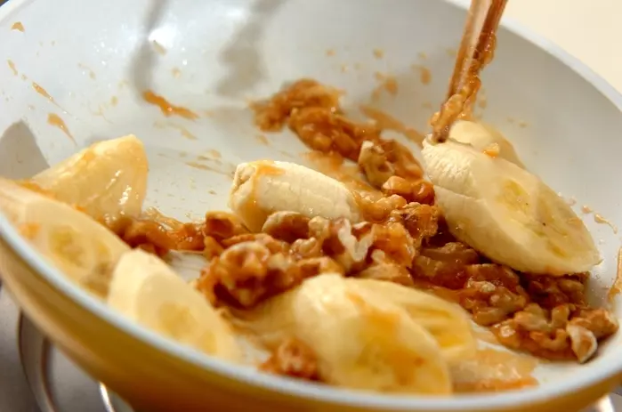 カラメルクルミバナナの作り方2