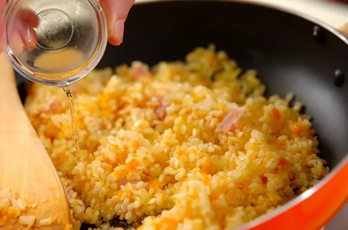 ニンジンピラフの作り方2
