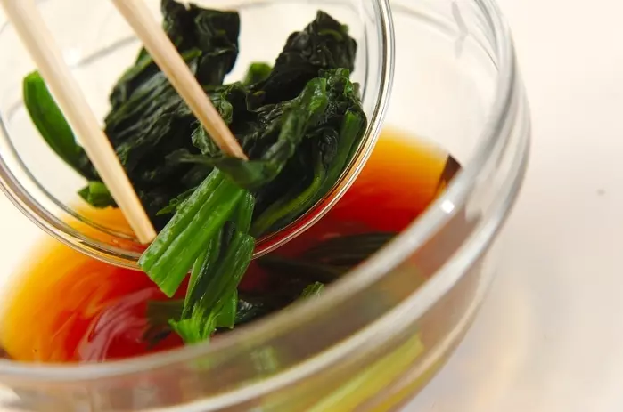 ホウレン草のお浸しの作り方1