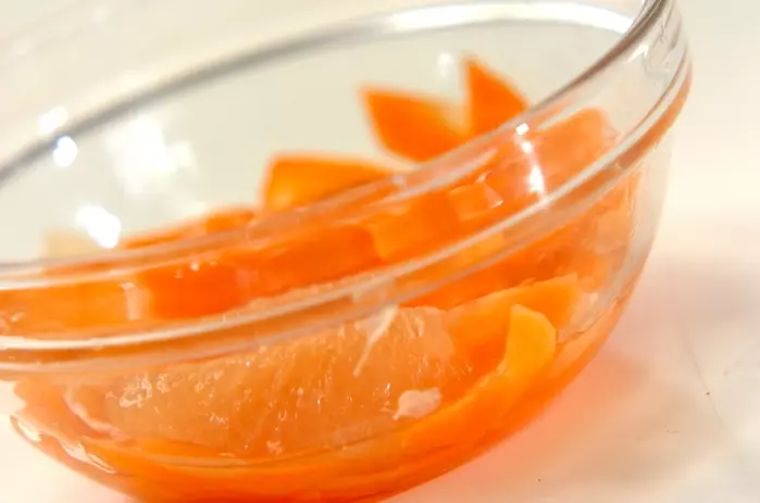 ニンジンとグレープフルーツの甘酢漬けの作り方1