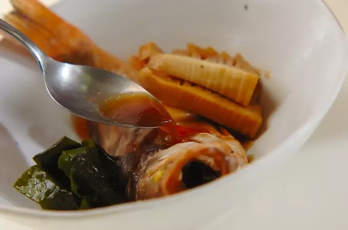 メバルとワカメの煮付けの作り方4