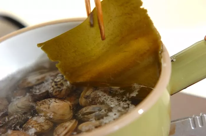 アサリのシンプルお吸い物の作り方1