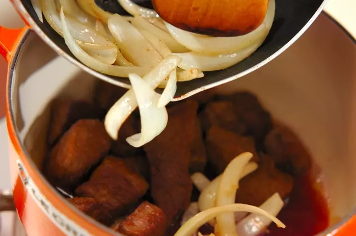 牛肉と豆のカレーの作り方2