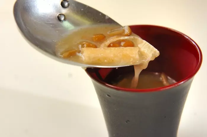 ナメコのみそ汁の作り方2