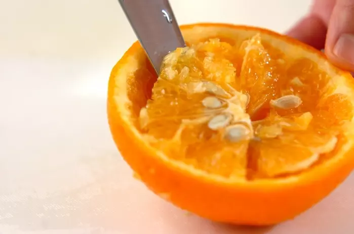 甘夏ゼリーの下準備2