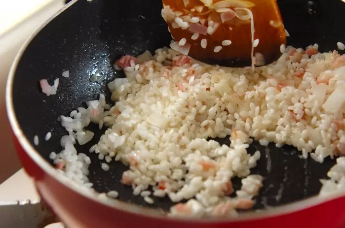 パンプキンリゾットの作り方1