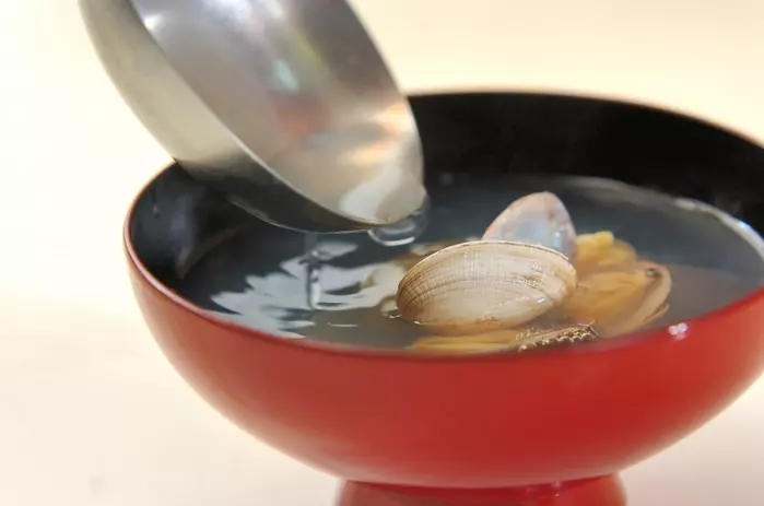アサリのお吸い物の作り方2