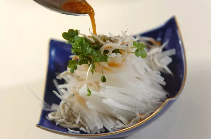シャキシャキ大根のサラダの作り方1