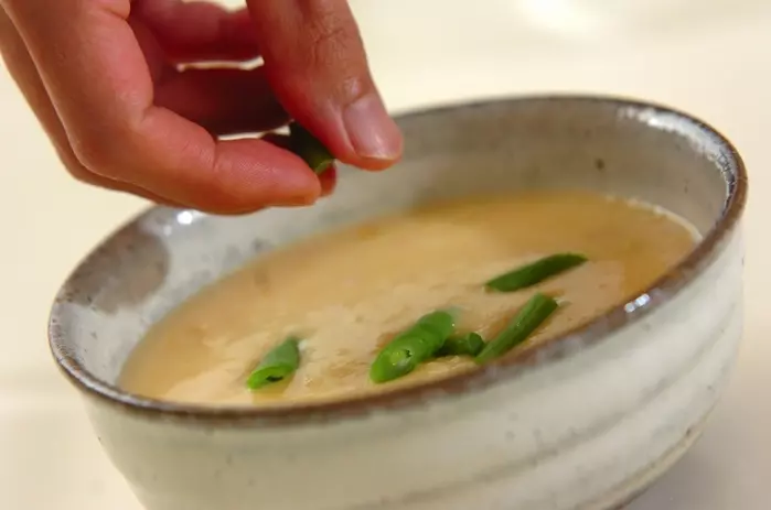 ハム入りクリームコーンスープの作り方2