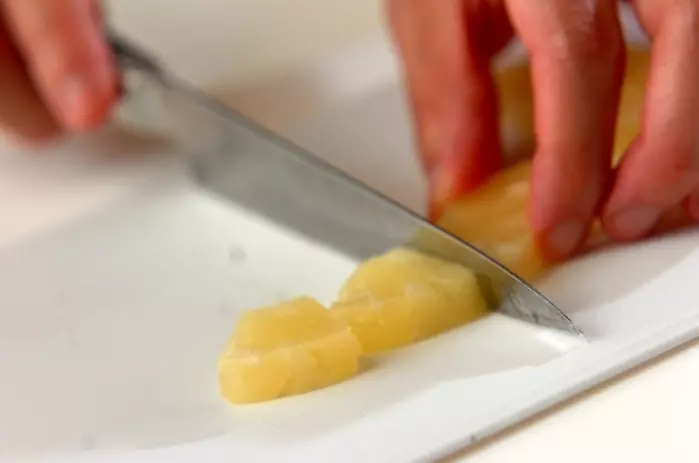 パインヨーグルトの下準備1