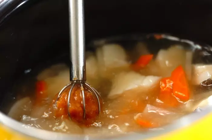 タラのみそ汁の作り方2