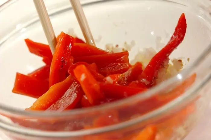 焼きパプリカのマリネの作り方1