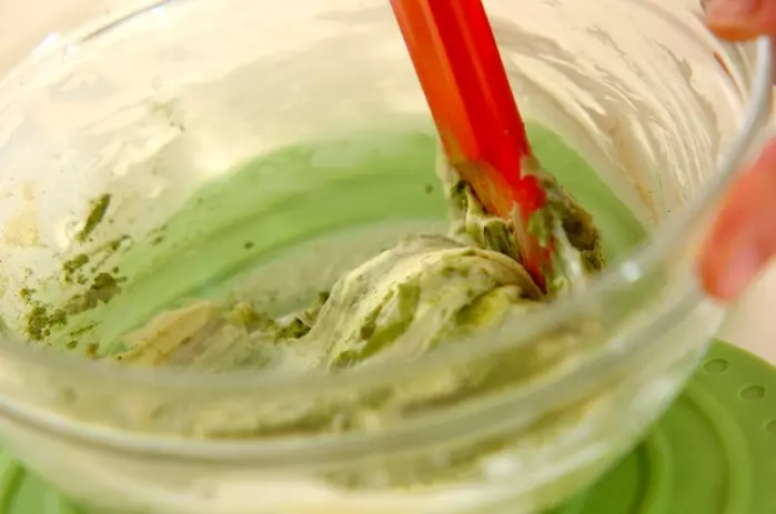 抹茶のレアチーズの作り方2