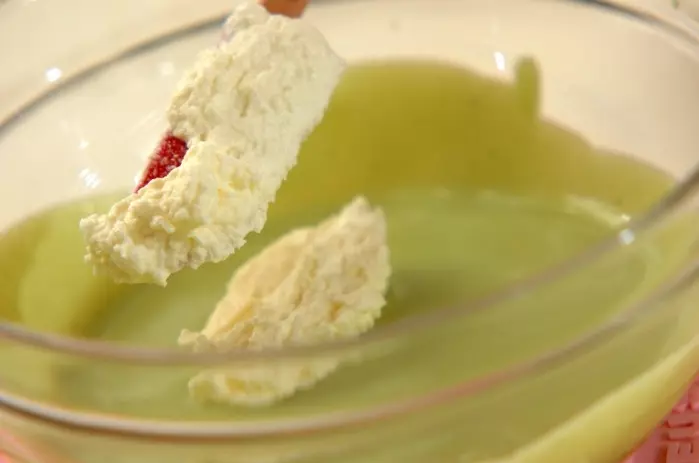 抹茶のレアチーズの作り方4