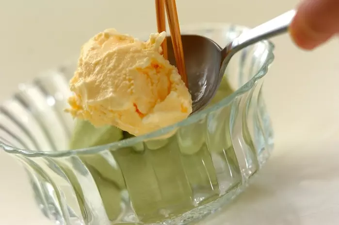 抹茶のレアチーズの作り方5