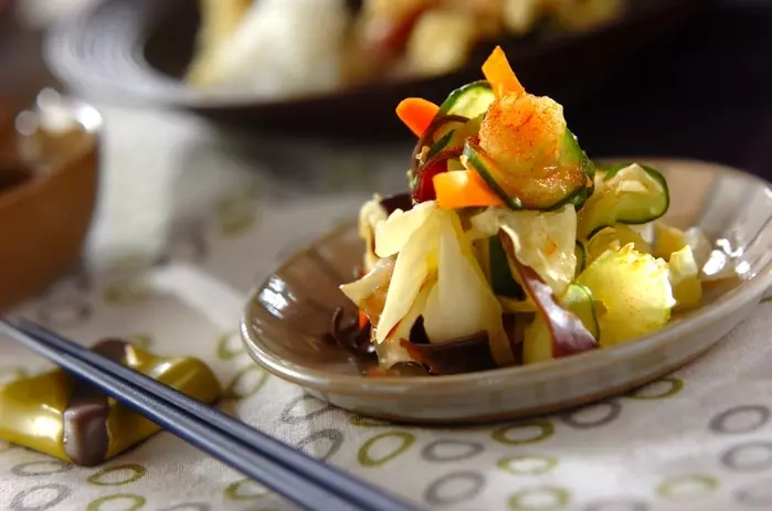 塩もみ野菜のミックス漬け