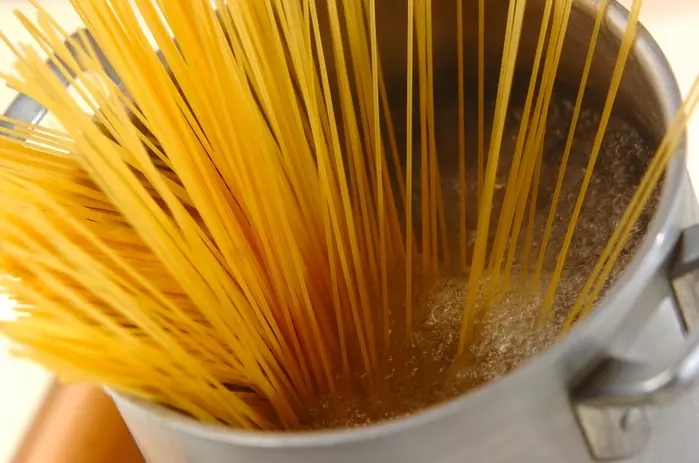 ハモの冷製明太子パスタの作り方2