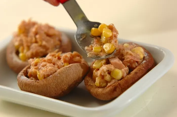 シイタケのレンジ蒸しの作り方1