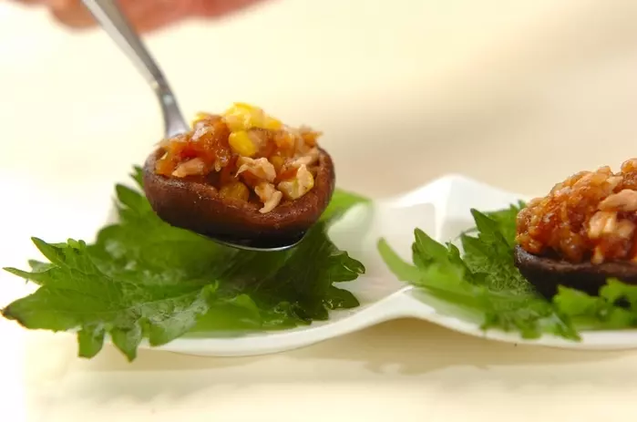 シイタケのレンジ蒸しの作り方2