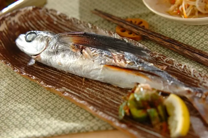 トビウオの塩焼き