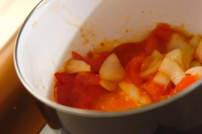 野菜のくったりトマト煮の作り方2