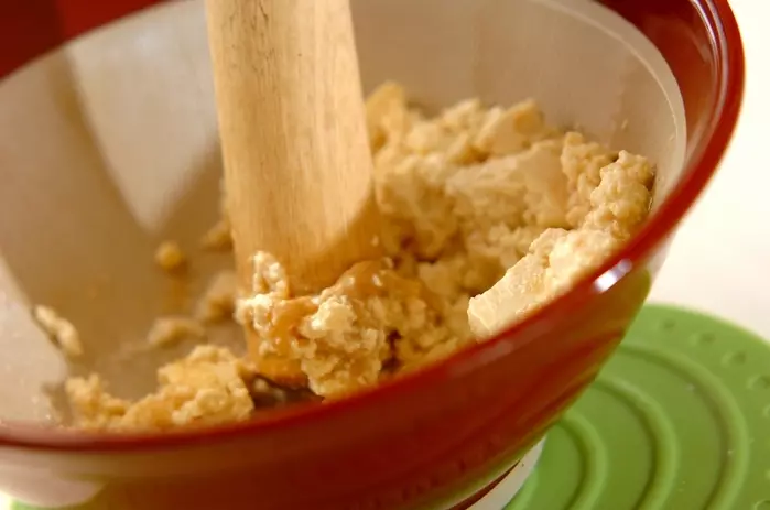 キュウリの豆腐和えの作り方2