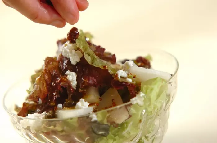 梨のフレッシュサラダの作り方1