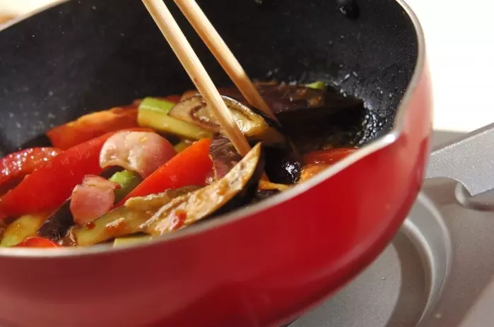 ナスのピリ辛みそ炒めの作り方2