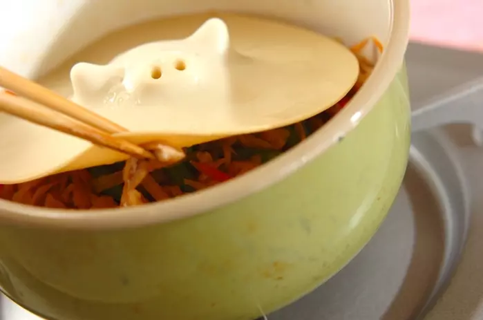 スルメ入り切干し大根の煮物の作り方2