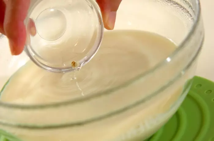 アサリのあったか豆乳汁の作り方1