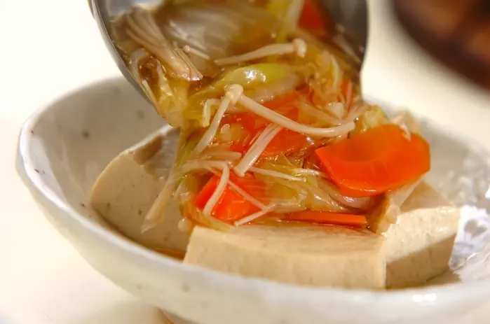 豆腐のたっぷり野菜あんかけの作り方3