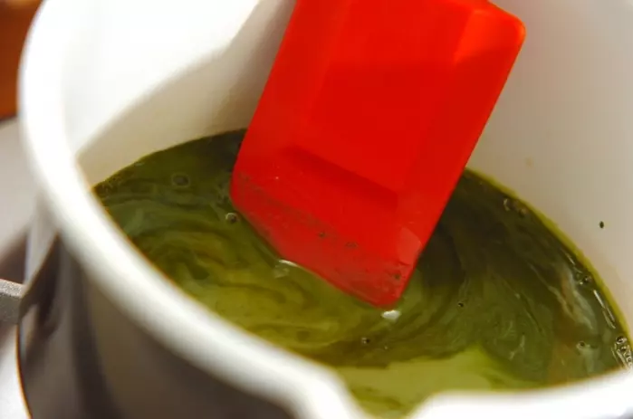 抹茶豆乳プリンの作り方1