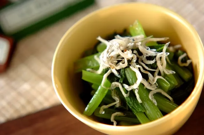 小松菜とジャコのお浸し