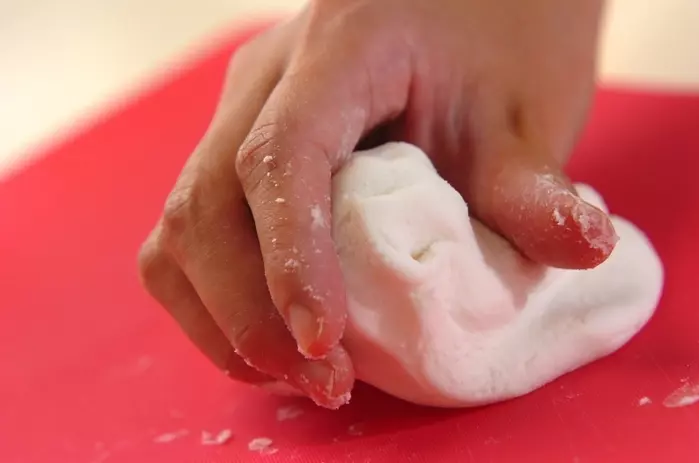 お月見団子の下準備1